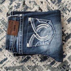 Big Star women's 28L (size 5) Liv boot cut jeans, dark wash, like new